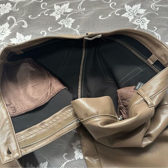 Aritzia Wilfred Melina Straight Leg Vegan Leather Pant Sz 10 - Picture 14 of 14